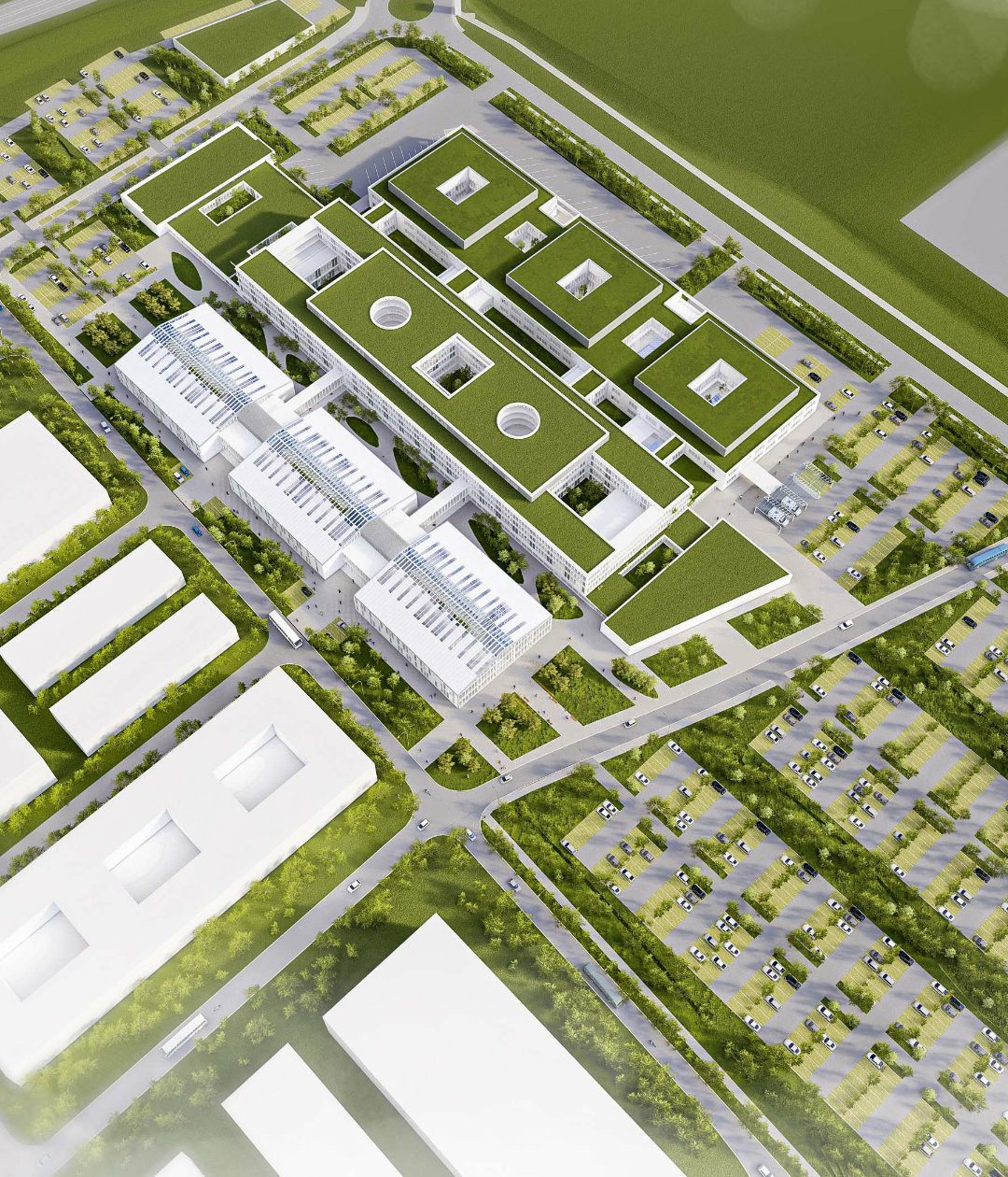 architecture paysage hôpital clinique