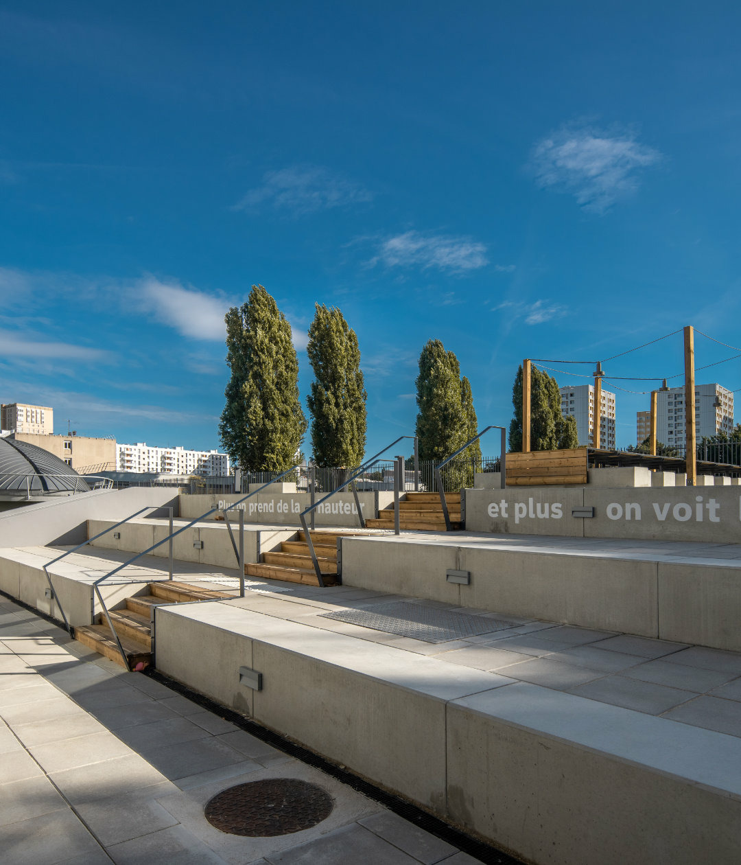 espace extérieur école architecte