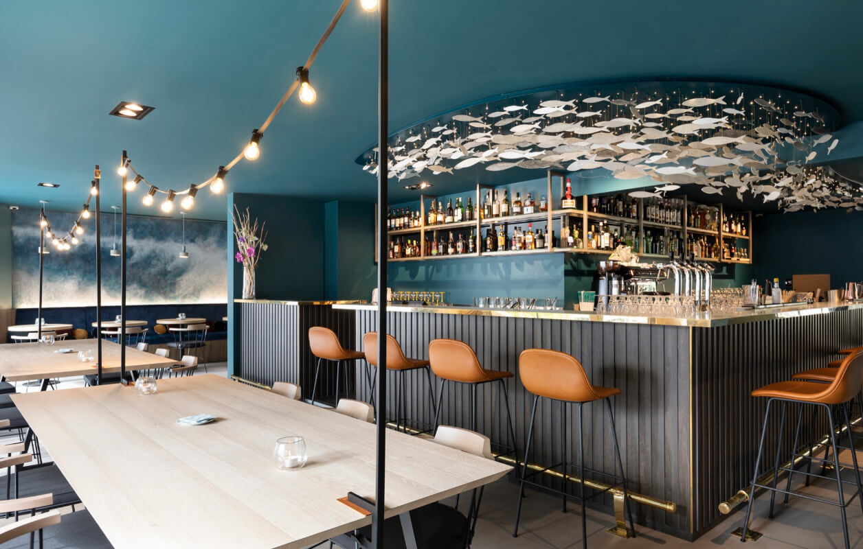 Comptoir du bar Black Bass