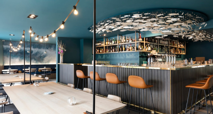 Comptoir du bar Black Bass