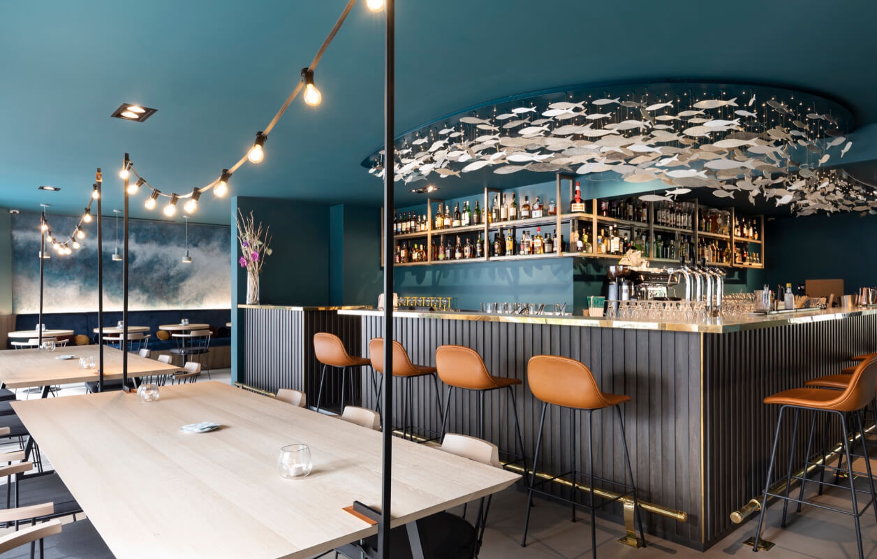 Comptoir du bar Black Bass