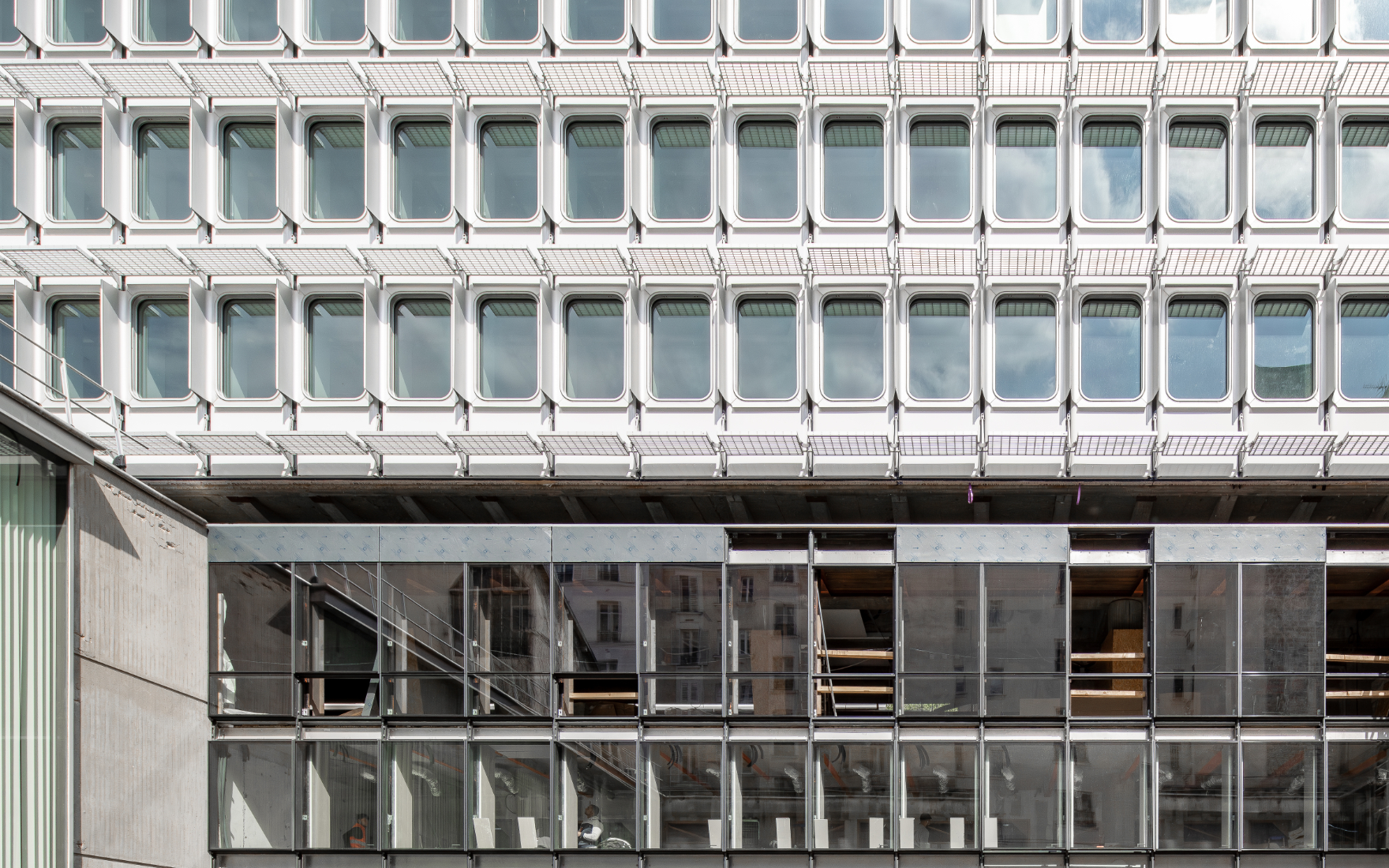 Façades de la réhabilitation de l'UNESCO