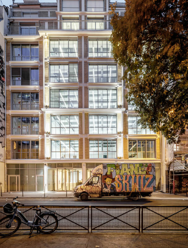 Vue du toit du 69-71 Beaubourg