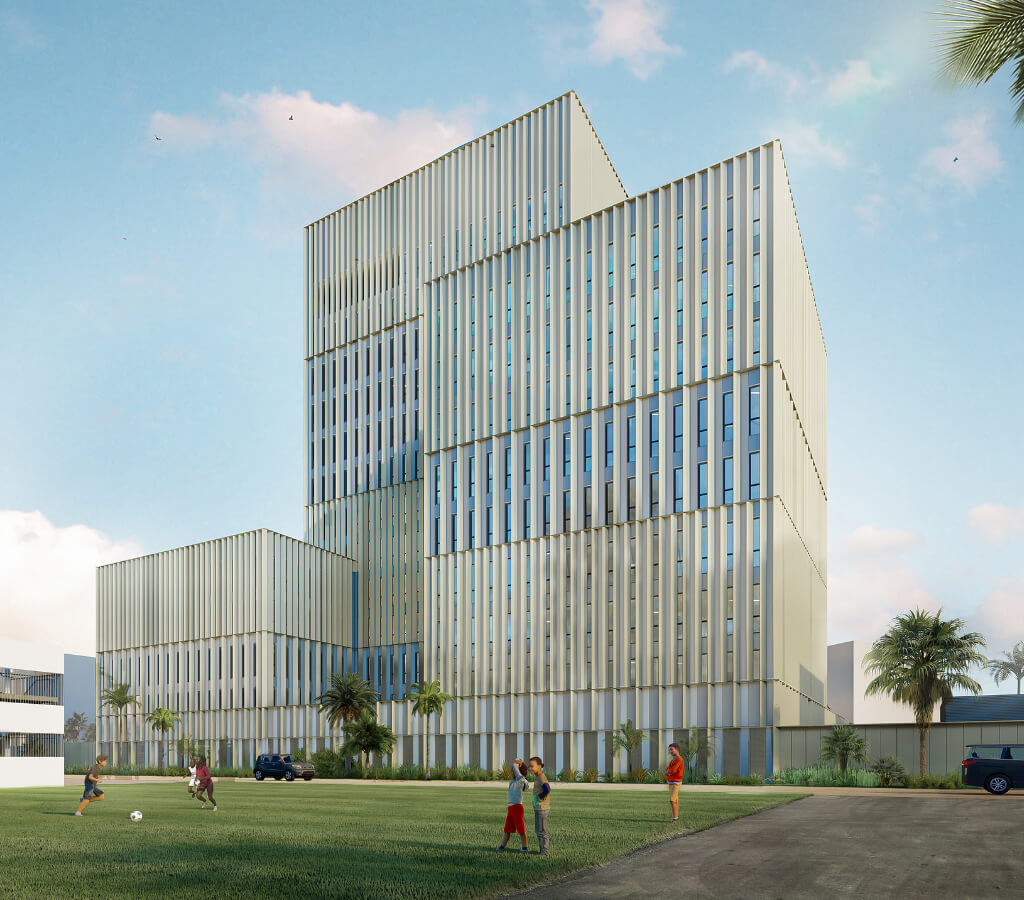 Façades côté Ouest