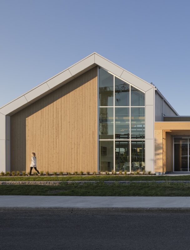 pavillon accueil construction bois