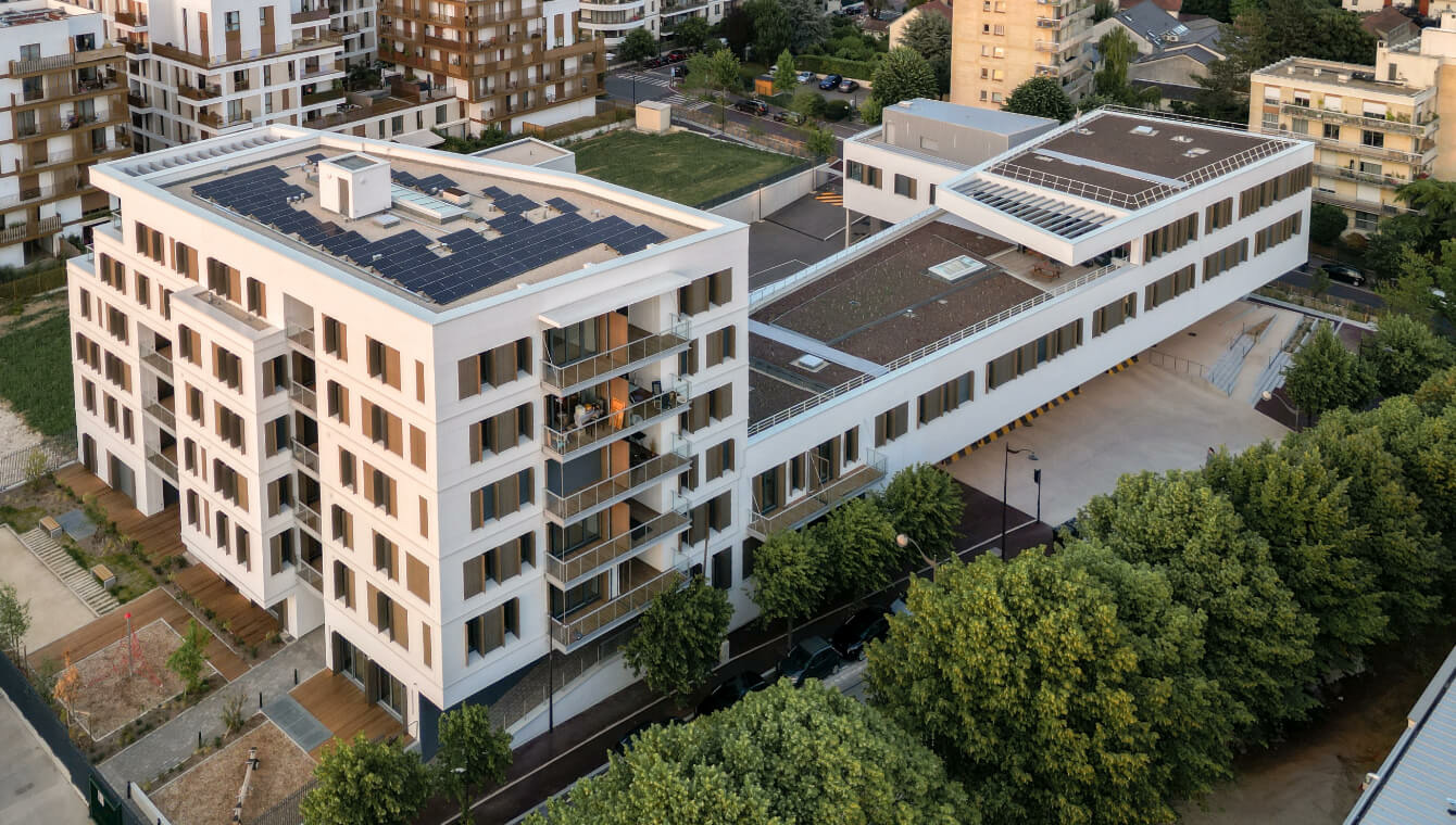 Caserne de Rueil vue du ciel