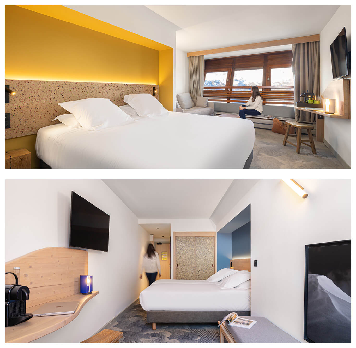 Chambres de l'hôtel 