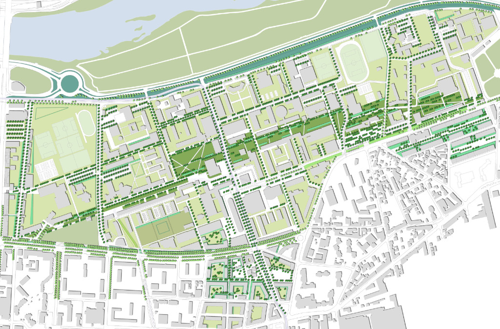 plan de masse paysager lyon tech