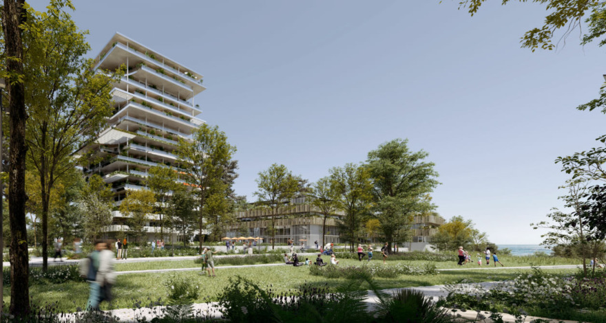 Jardin de l'ancien Campus à St-Nazaire