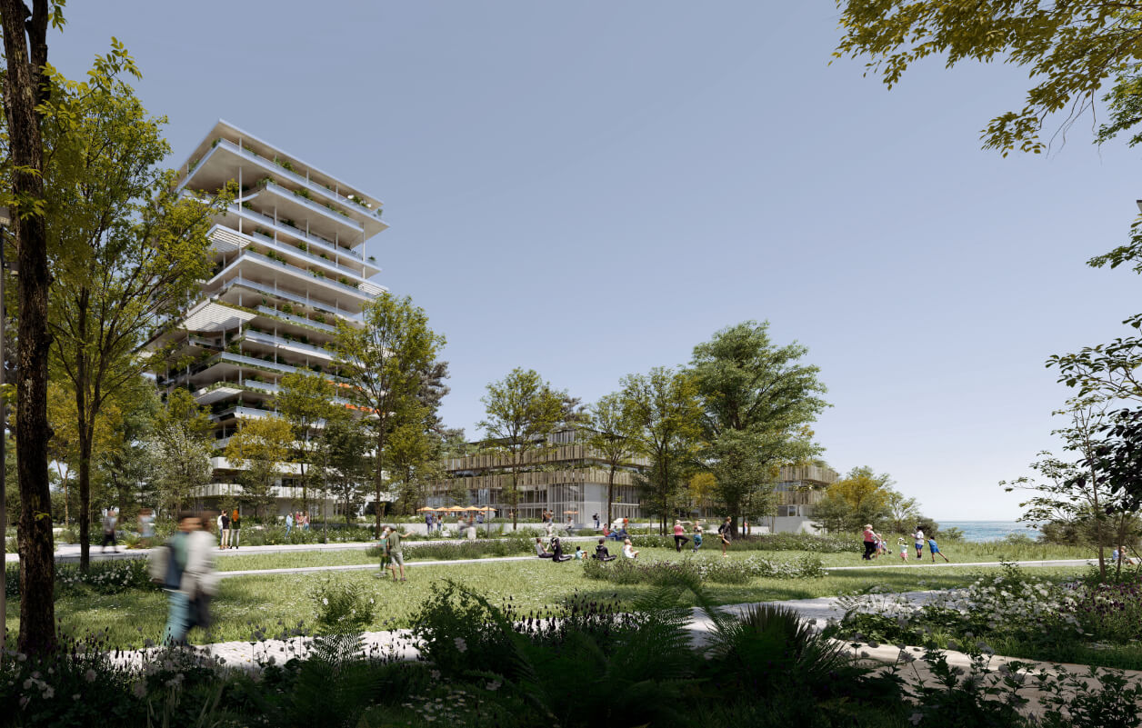 Jardin de l'ancien Campus à St-Nazaire