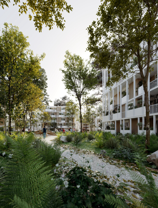 Jardin de l'ancien Campus à St-Nazaire
