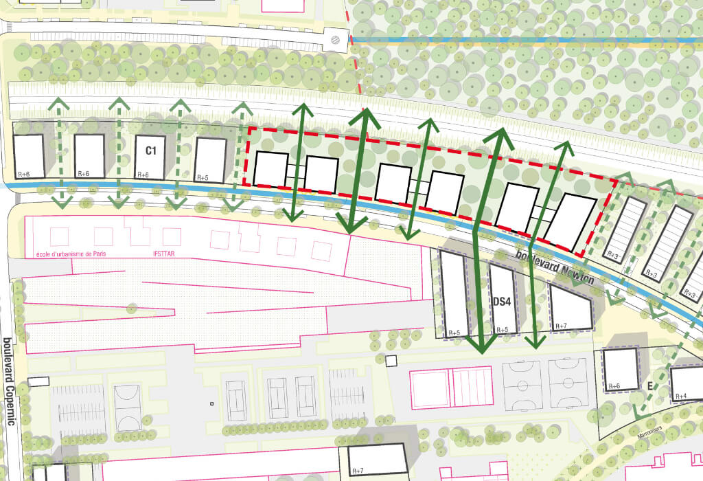 Plan masse du projet Komorebi