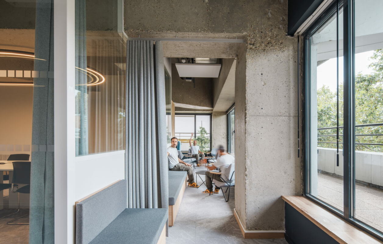 Intérieur bureaux brune