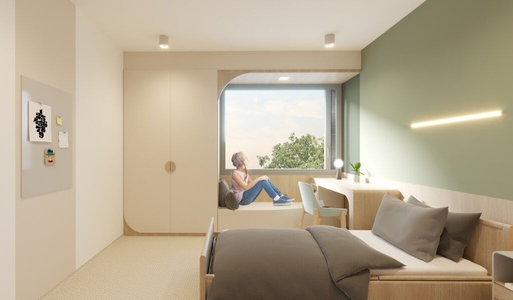 Chambre type du pôle ado/enfant