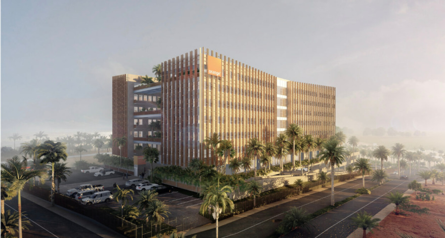 bâtiment site orange guinée