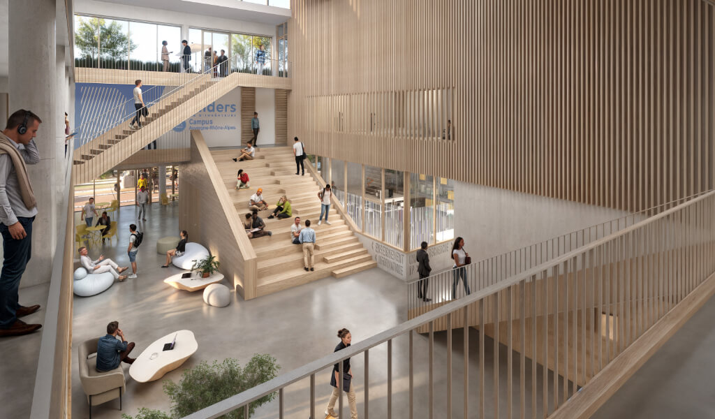 Intérieur de l'école builders depuis la coursive