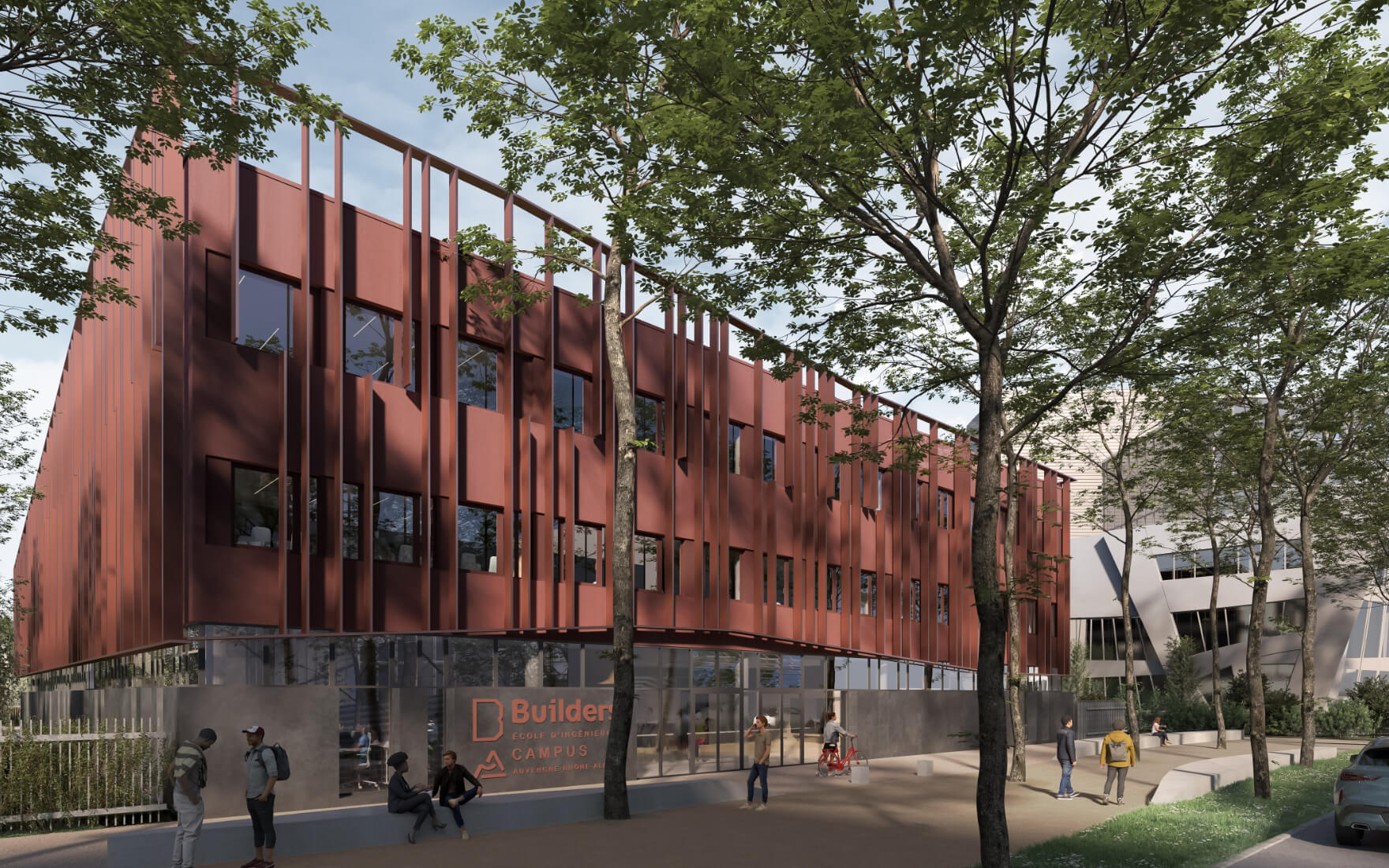 Campus builders depuis la rue