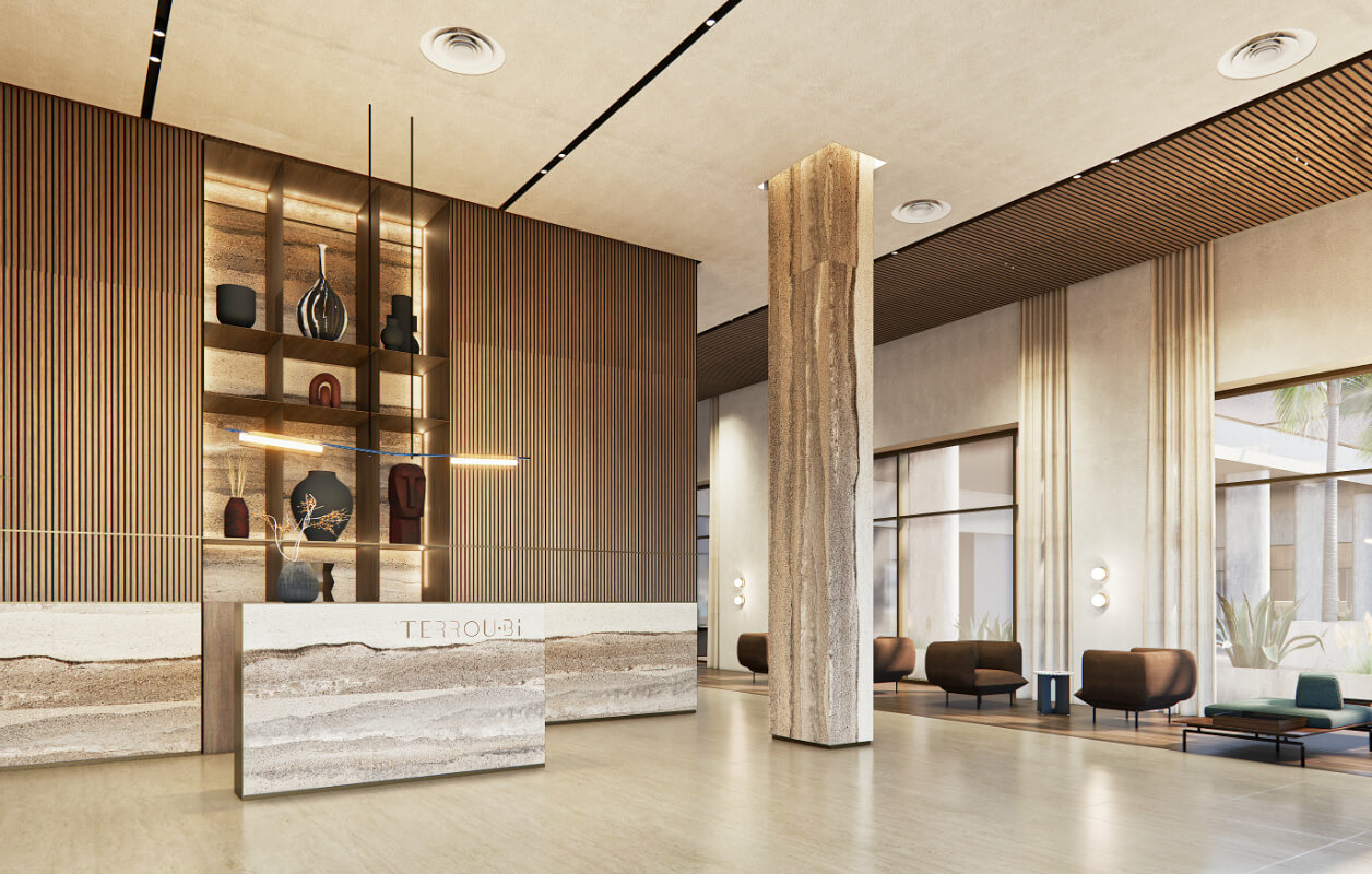 Accueil de l'hôtel Terrou-Bi à Dakar