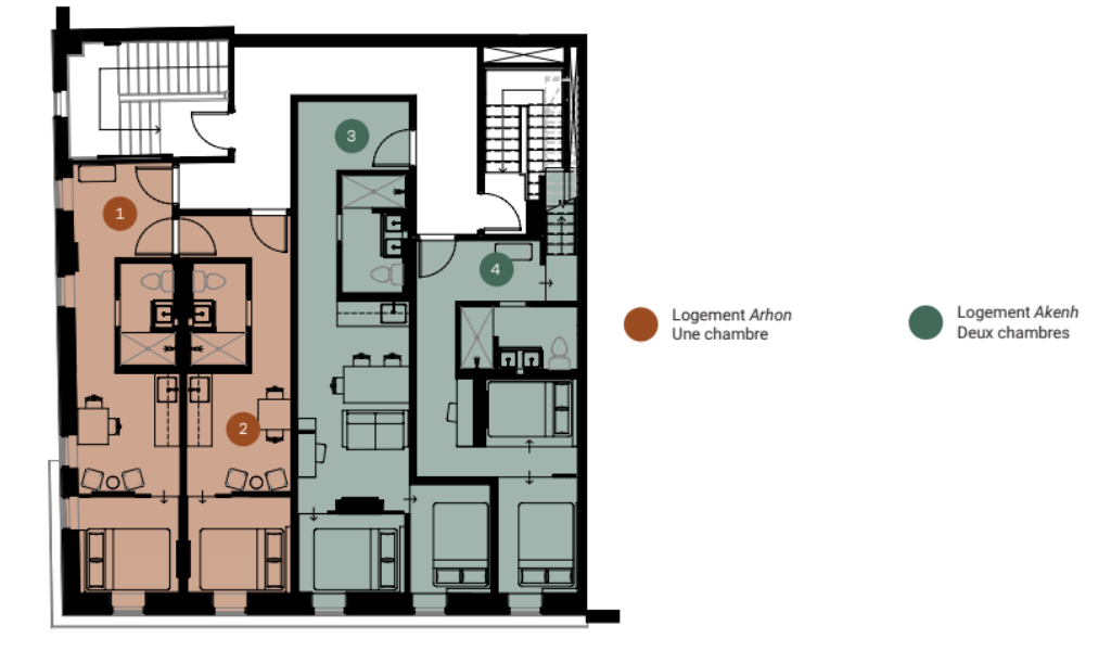 Plan type de logement Folk'