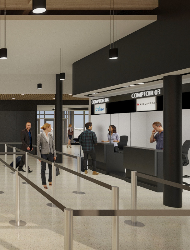 Listing aérogare Québec