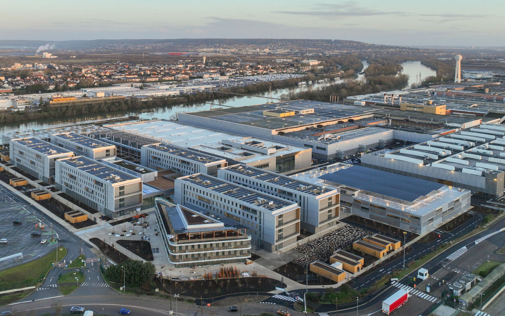 vue aérienne campus poissy