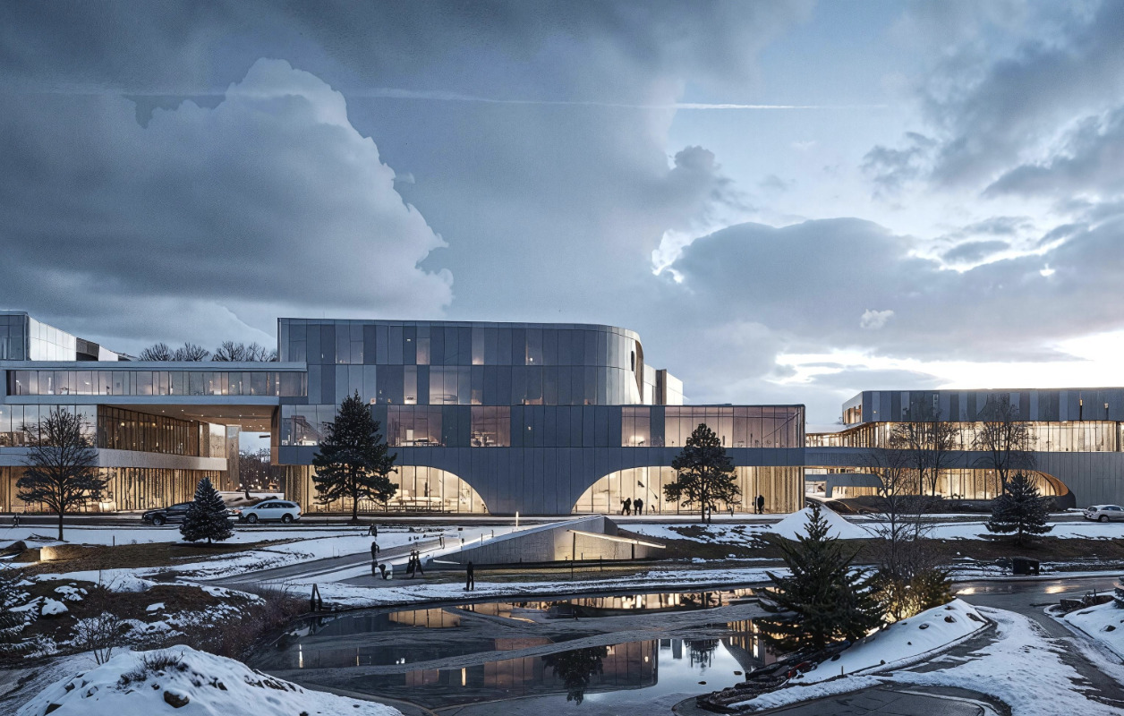 Carrefour de l'eau en extérieur