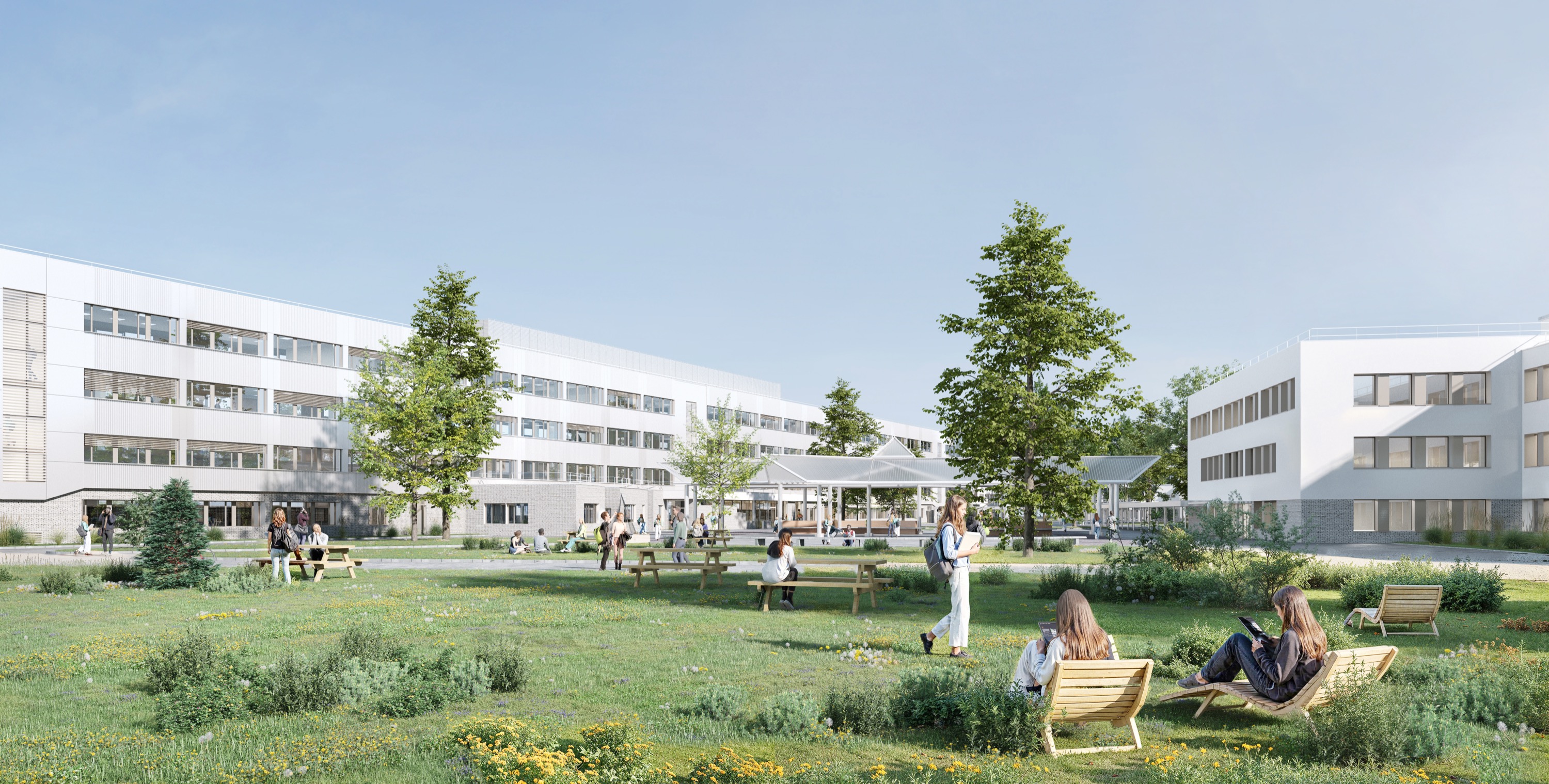 Patriarche and Autumn win the energy renovation competition for Lycée Paul Éluard in Saint-Denis.