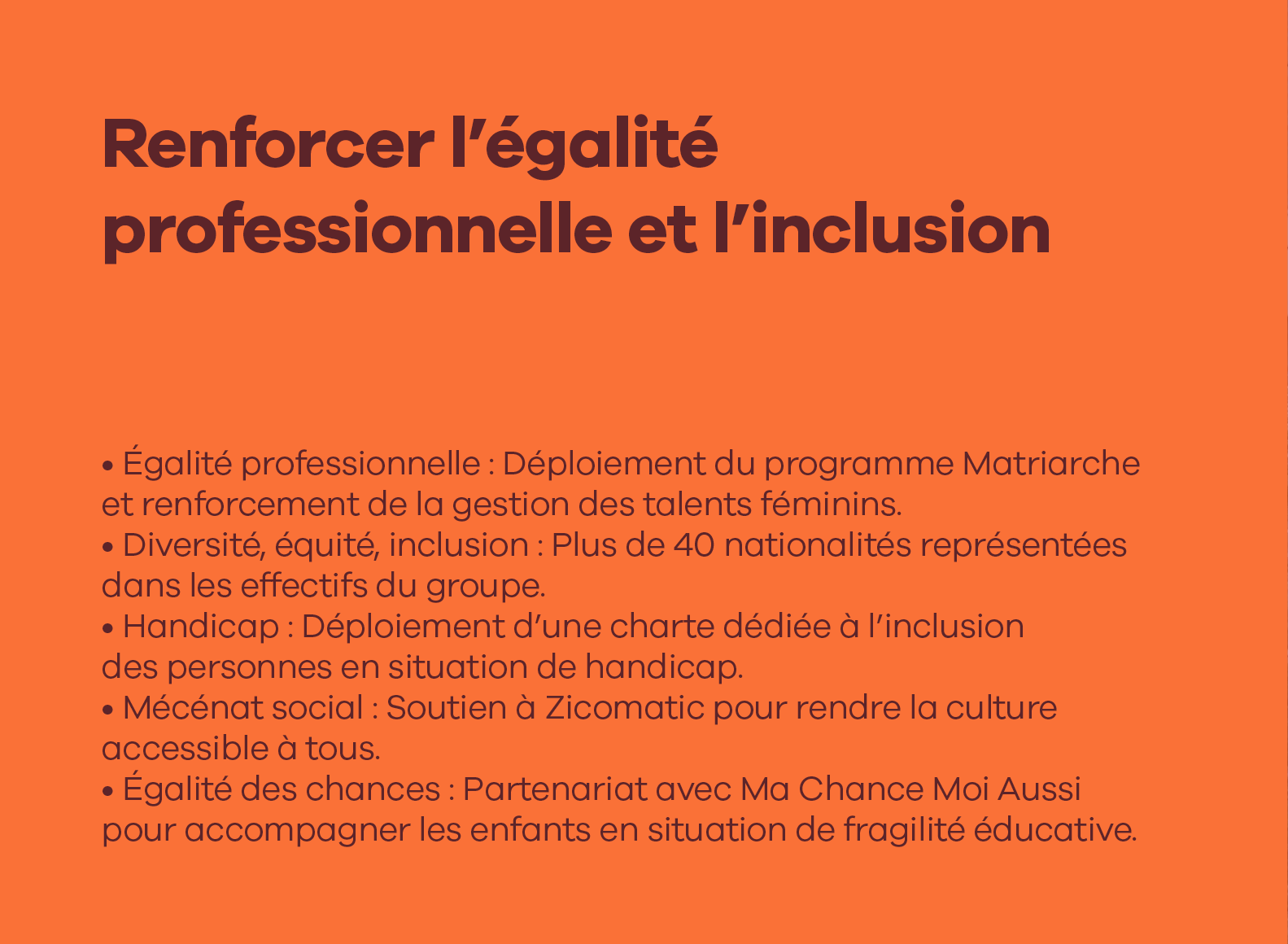 égalité et inclusion