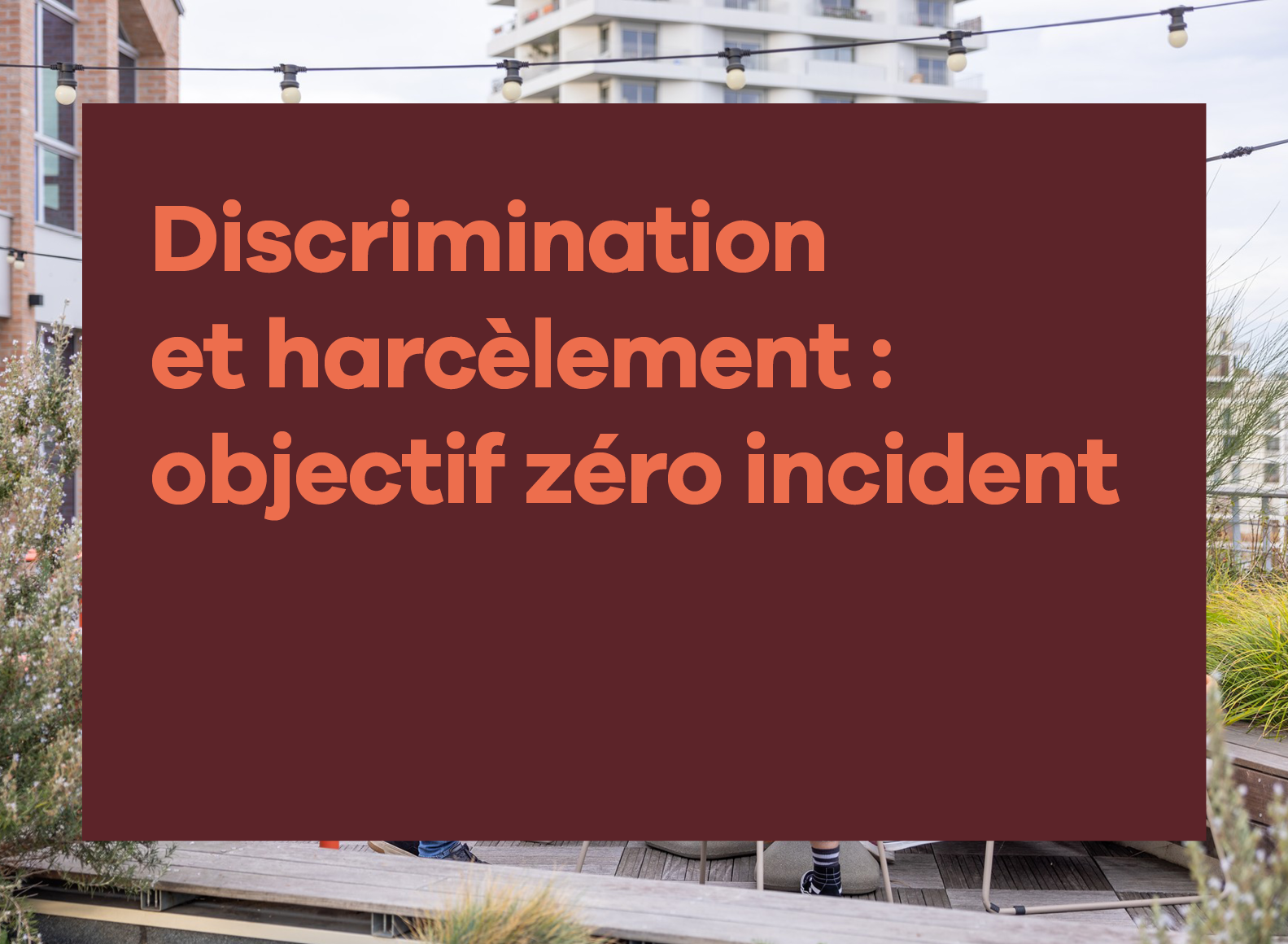 discrimination et harcèlement
