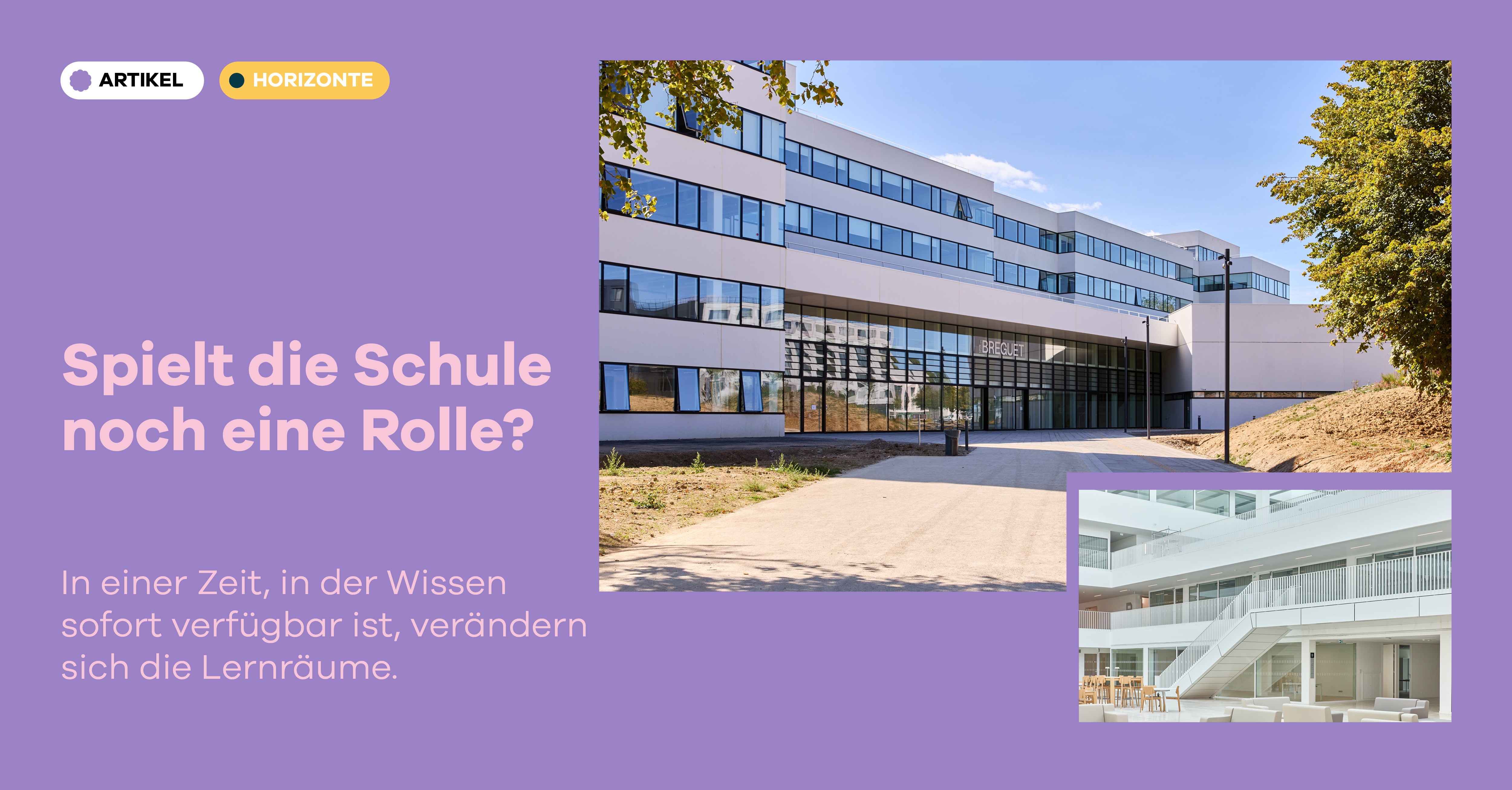 Wie lassen sich Lernorte in einer Welt gestalten, in der Wissen jederzeit verfügbar ist?