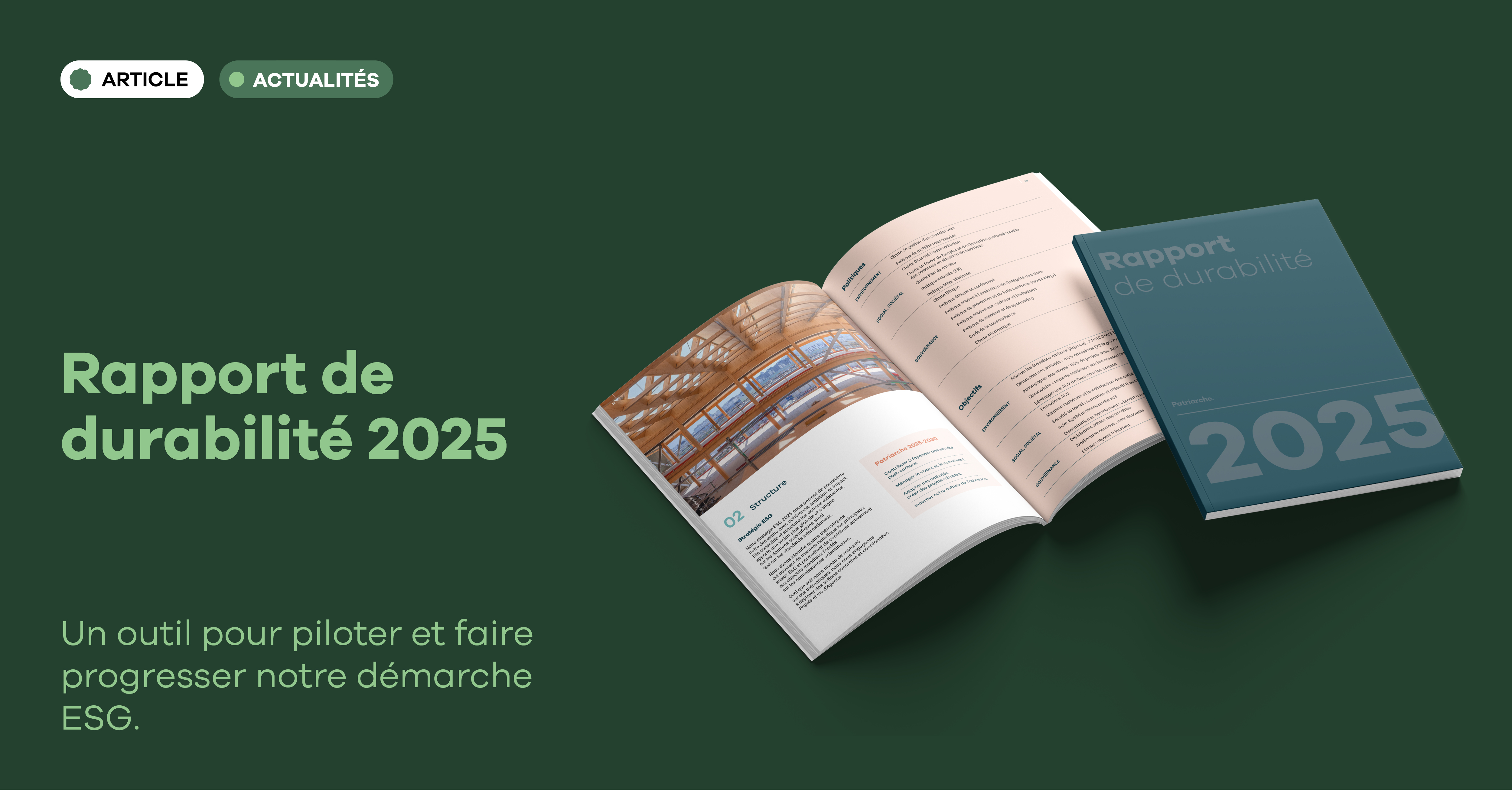 Rapport de durabilité 2025 : évaluer nos impacts, orienter nos actions